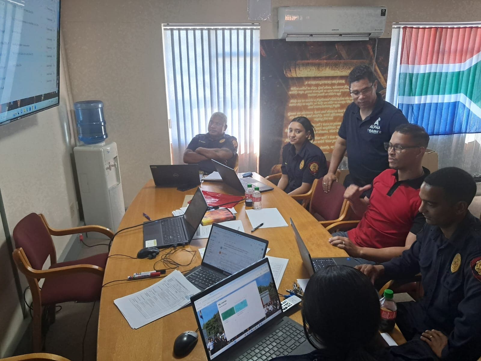 On-site training session